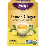 Yogi Herbal Tea Bags Lemon Ginger 16pk — front pack image (UHP)