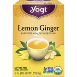 Yogi Herbal Tea Bags Lemon Ginger 16pk — front pack image (UHP)