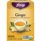 Yogi Herbal Tea Bags Ginger 16pk — front pack image (UHP)