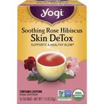 Yogi Herbal Tea Bags Rose Hibiscus Skin DeTox 16pk — front pack image (UHP)