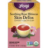 Yogi Herbal Tea Bags Rose Hibiscus Skin DeTox 16pk — front pack image (UHP)