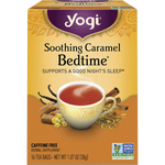 Yogi Herbal Tea Bags Soothing Caramel Bedtime 16pk — front pack image (UHP)