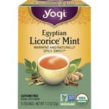 Yogi Herbal Tea Bags Egyptian Licorice Mint 16pk — front pack image (UHP)