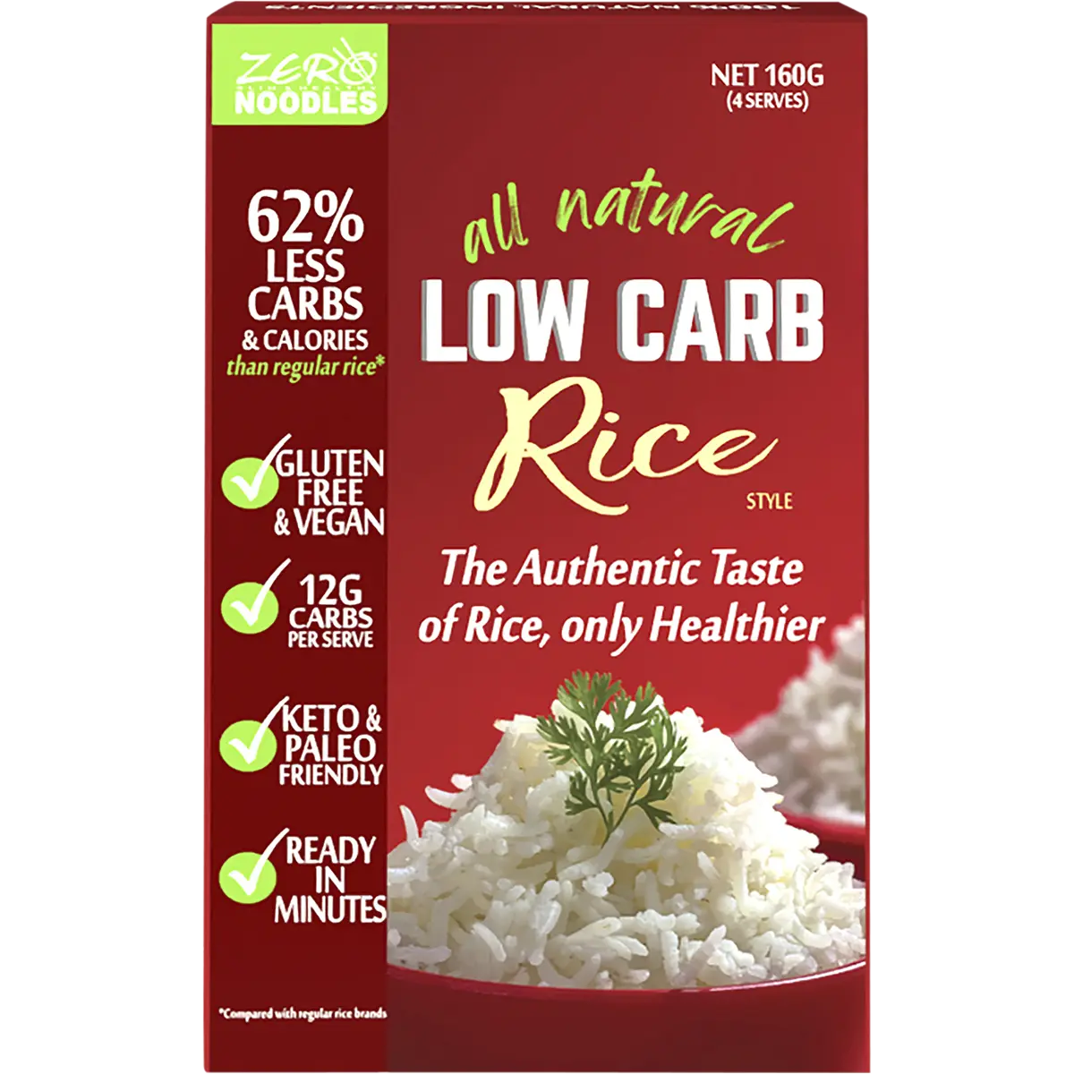 ZERO Slim & Healthy Low Carb Rice — front pack image (UHP)