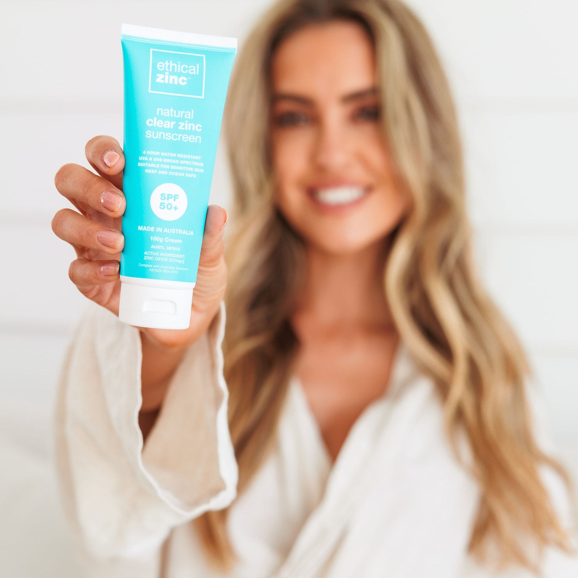 Ethical Zinc Natural Clear Zinc Sunscreen SPF 50+ 100g product-specific lifestyle image