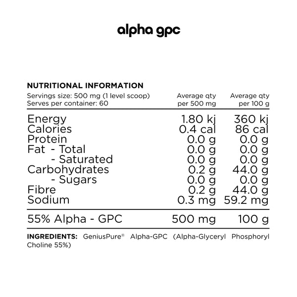 Switch Nutrition Alpha GPC 30g