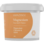 Amazing Oils Health & Beauty 2kg Amazing Oils Magnesium Flex Bath Flakes Magnesium Chloride & MSM