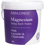 Amazing Oils Health & Beauty 2kg Amazing Oils Magnesium Sleep Bath Flakes with Lavender & Chamomile