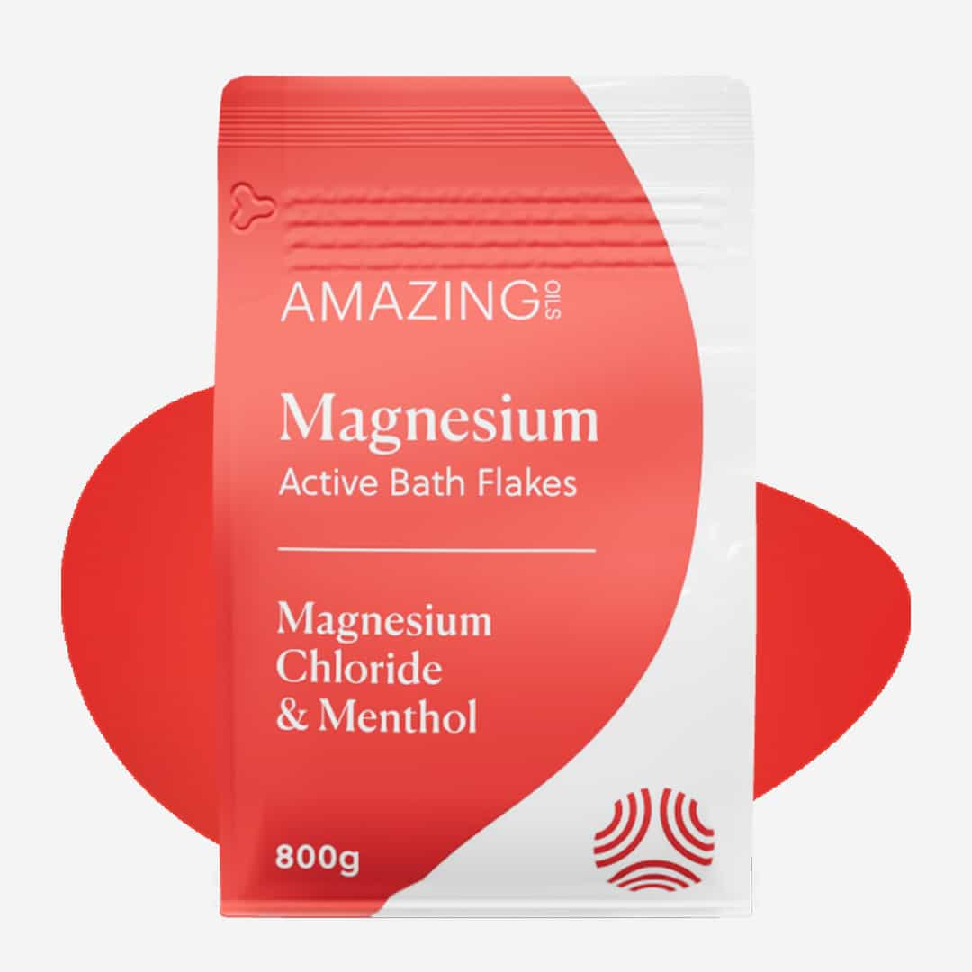 Amazing Oils Magnesium Active Bath Flakes Mag Chloride & Menthol