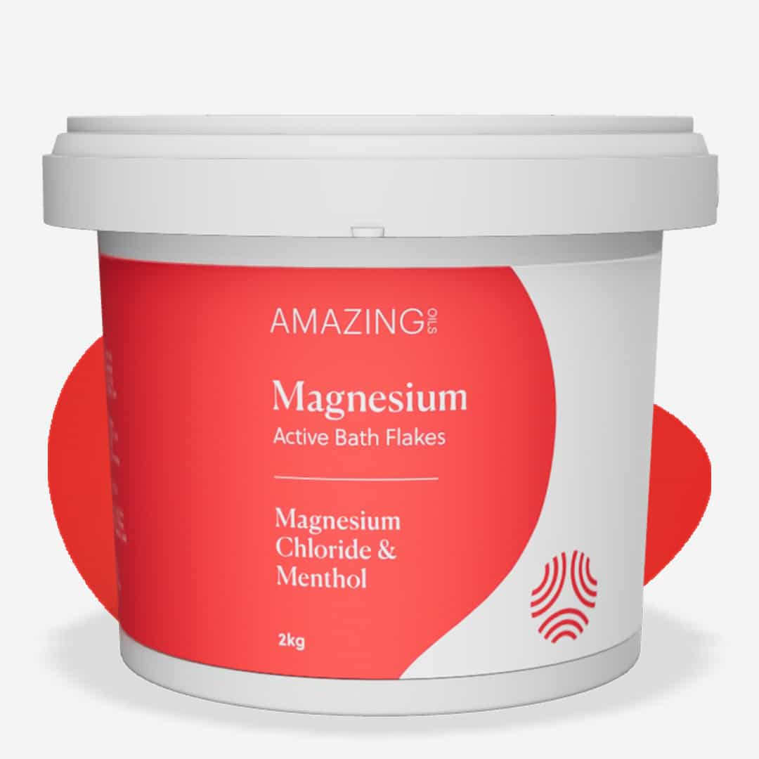 Amazing Oils Magnesium Active Bath Flakes Mag Chloride & Menthol