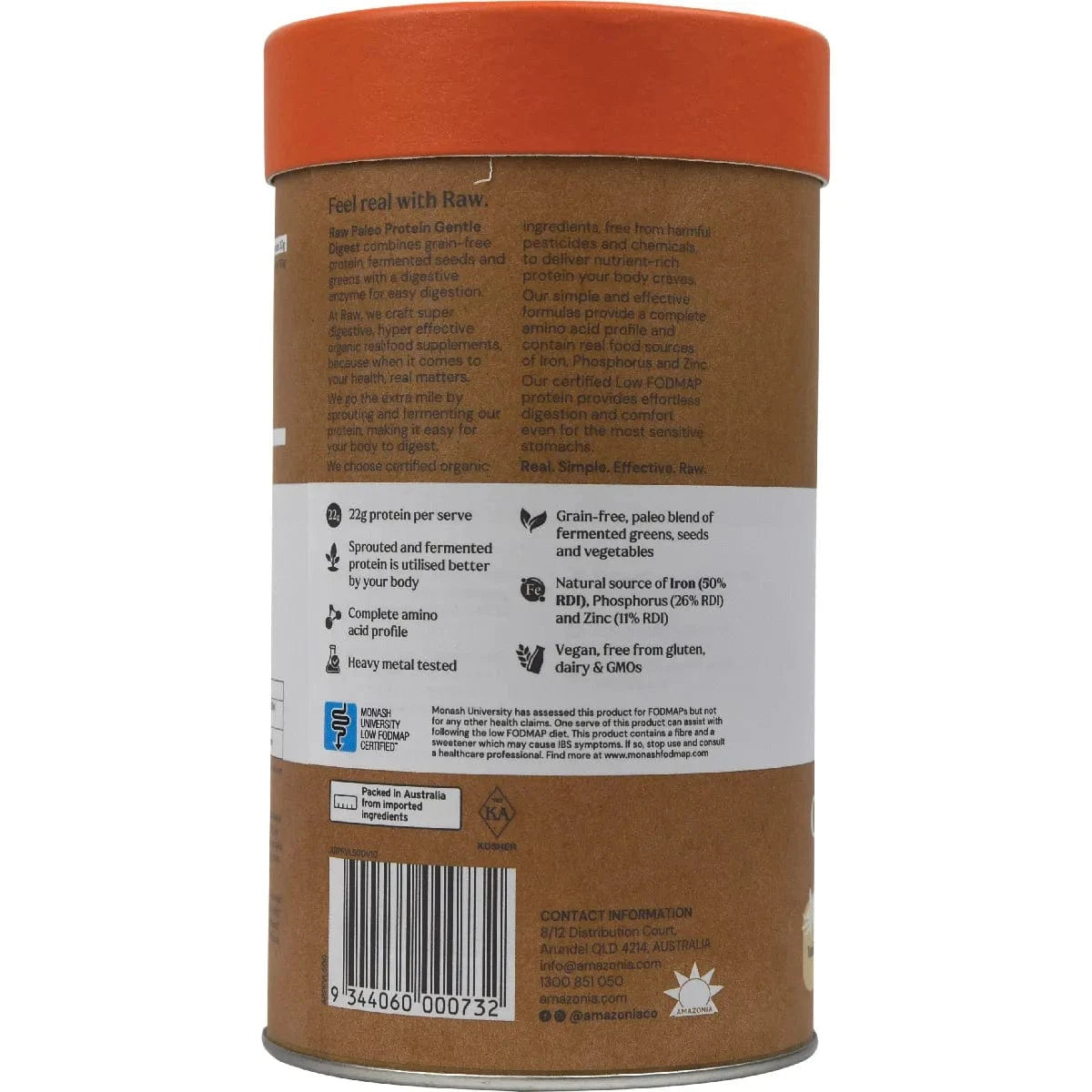 Amazonia Protein Powder Amazonia Raw Gentle Digest Paleo Protein Vanilla 500g