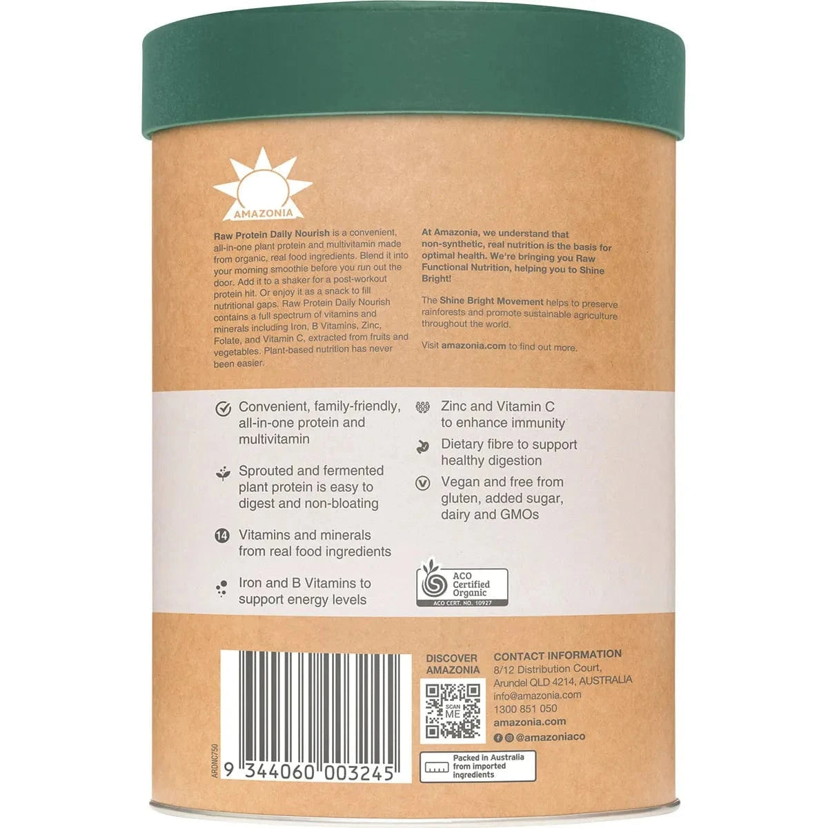 Amazonia Protein Powder Amazonia Raw Protein Daily Nourish Chocolate