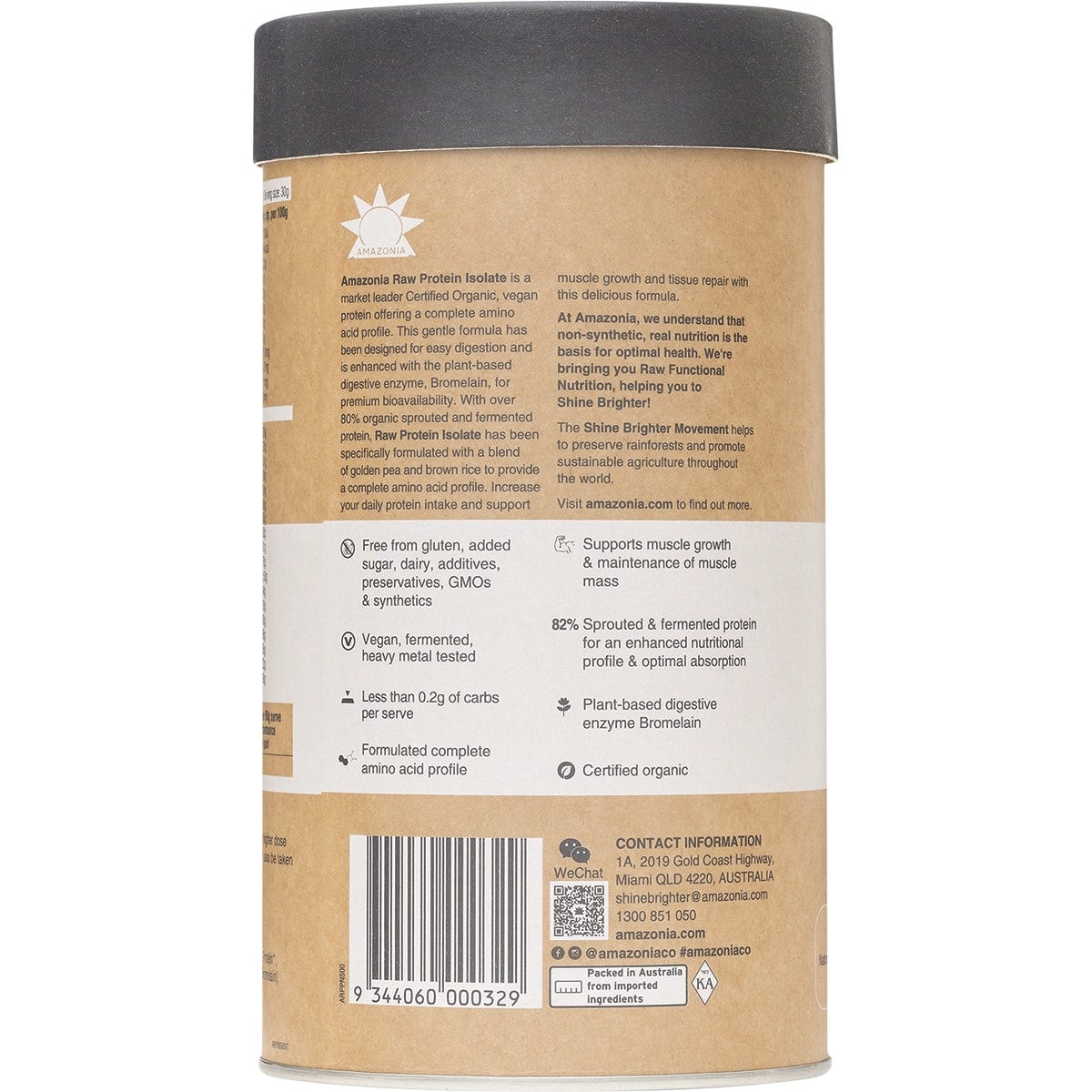Amazonia Protein Powder Amazonia Raw Protein Isolate Natural