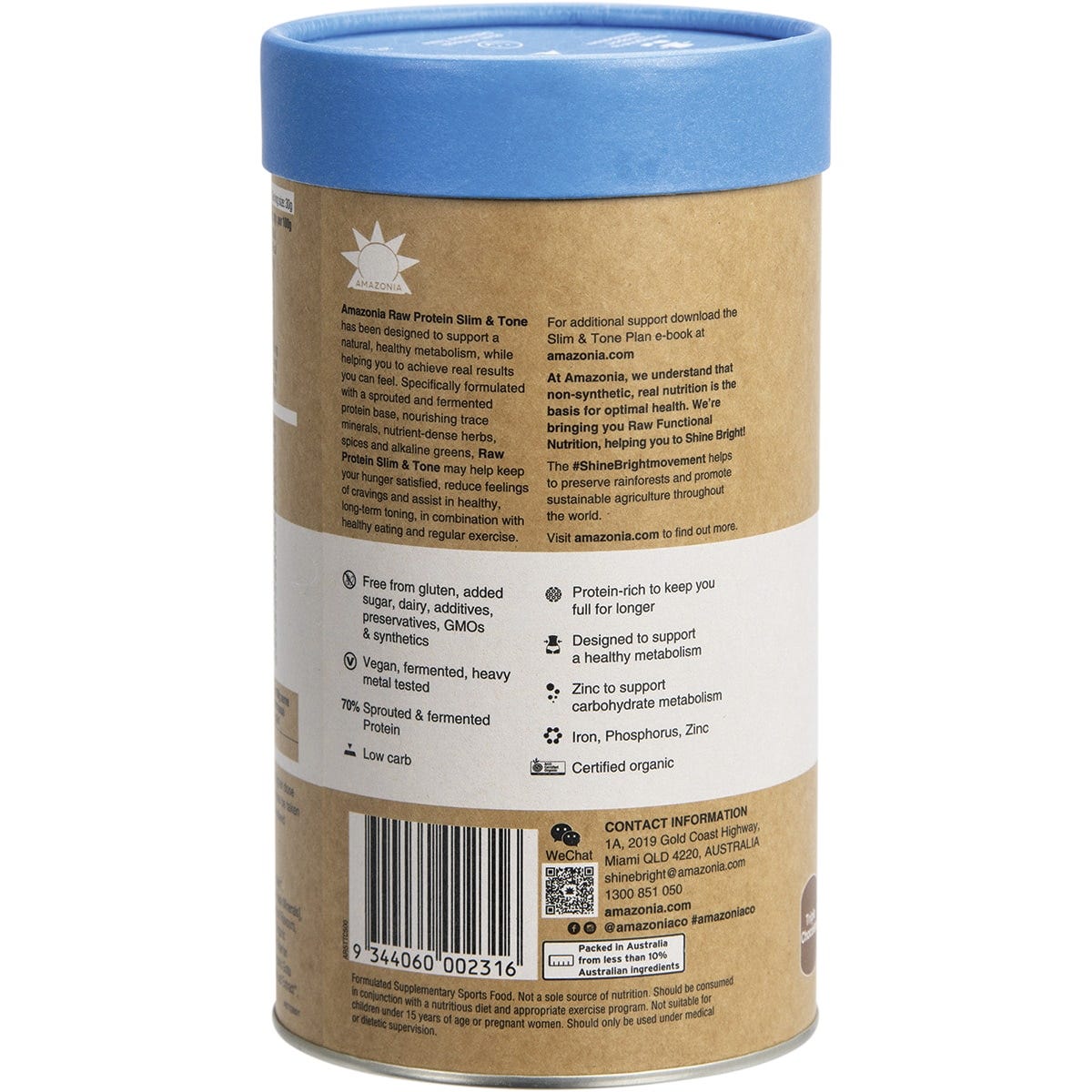 Amazonia Protein Powder Amazonia Raw Protein Slim & Tone Triple Chocolate