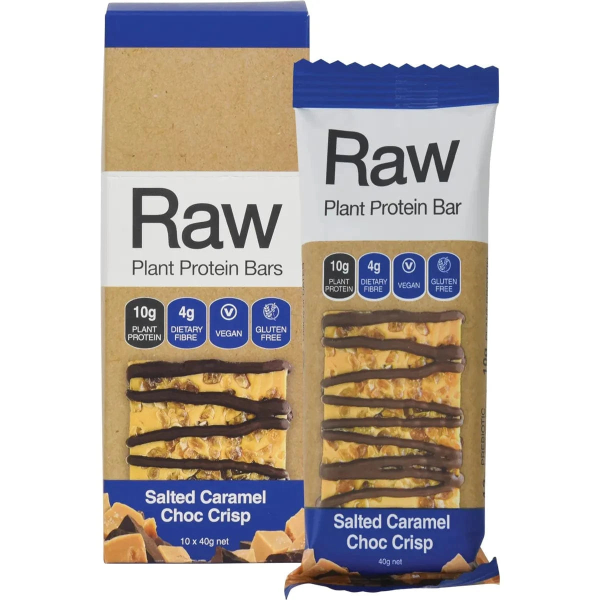 Amazonia Snack Foods Amazonia Raw Protein Bar Salted Caramel Choc Crisp