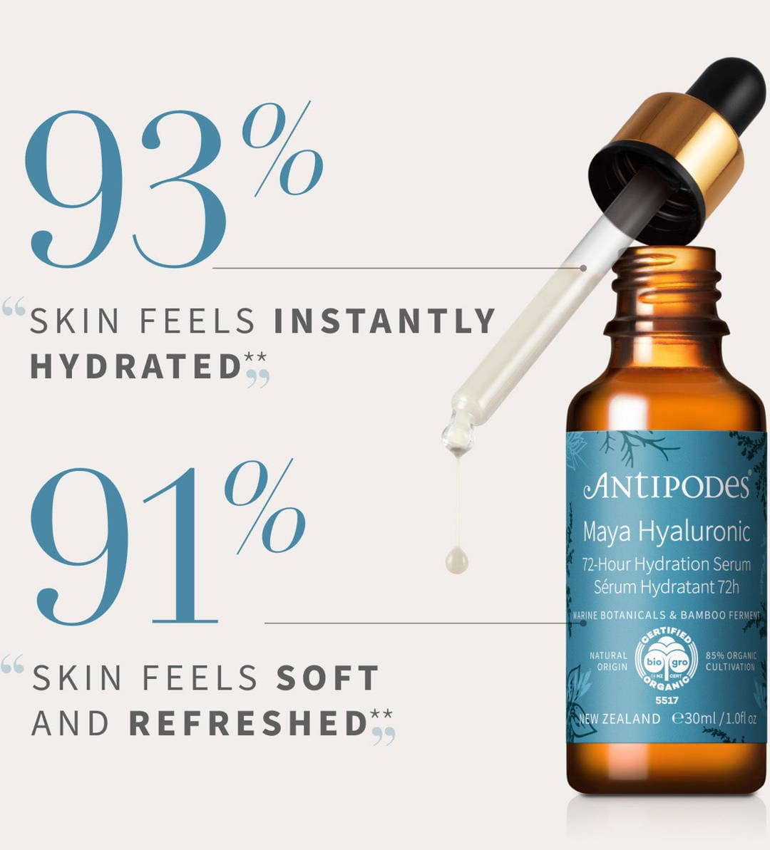 Antipodes Skin Care Antipodes Maya Hyaluronic 72-Hour Hydration Serum 30ml