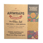 Apiwraps Beeswax Wraps Apiwraps Reusable Beeswax Wraps The Mix Set