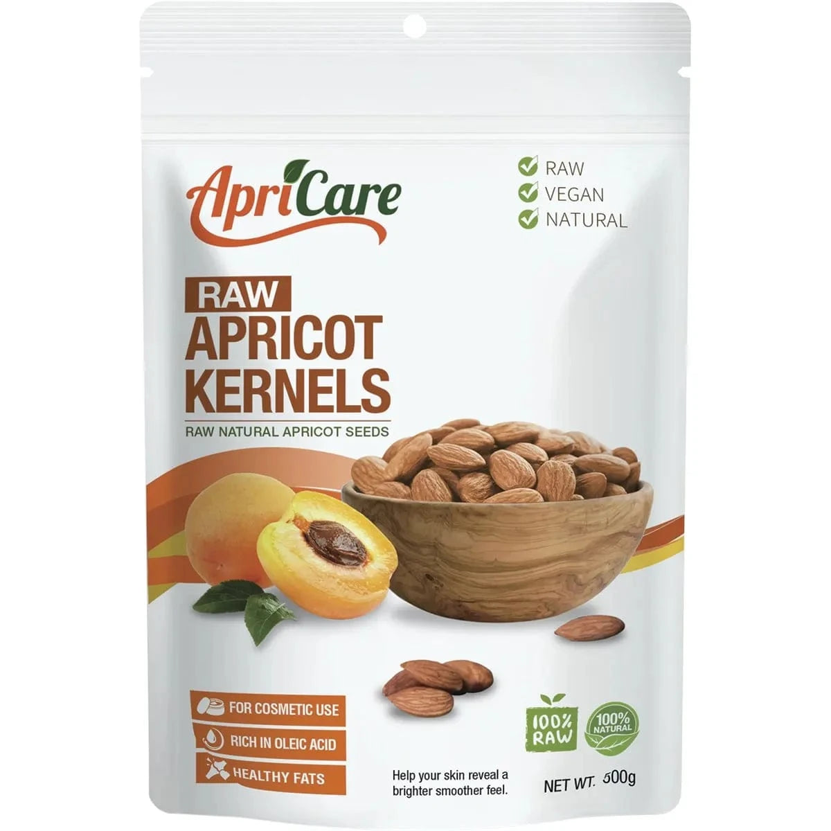 Apricare Cooking & Baking Ingredients 500g Apricare Apricot Kernels Raw