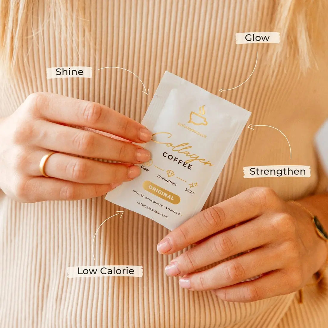 Before You Speak Coffee 30 Sachet Pouch Before You Speak Glow Collagen Coffee