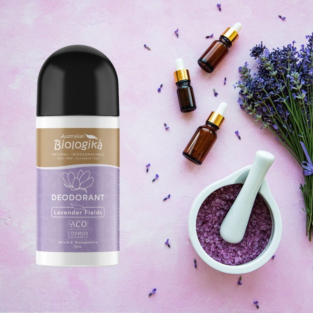 Biologika Roll-On Deodorant Lavender Fields 70ml product-specific lifestyle image