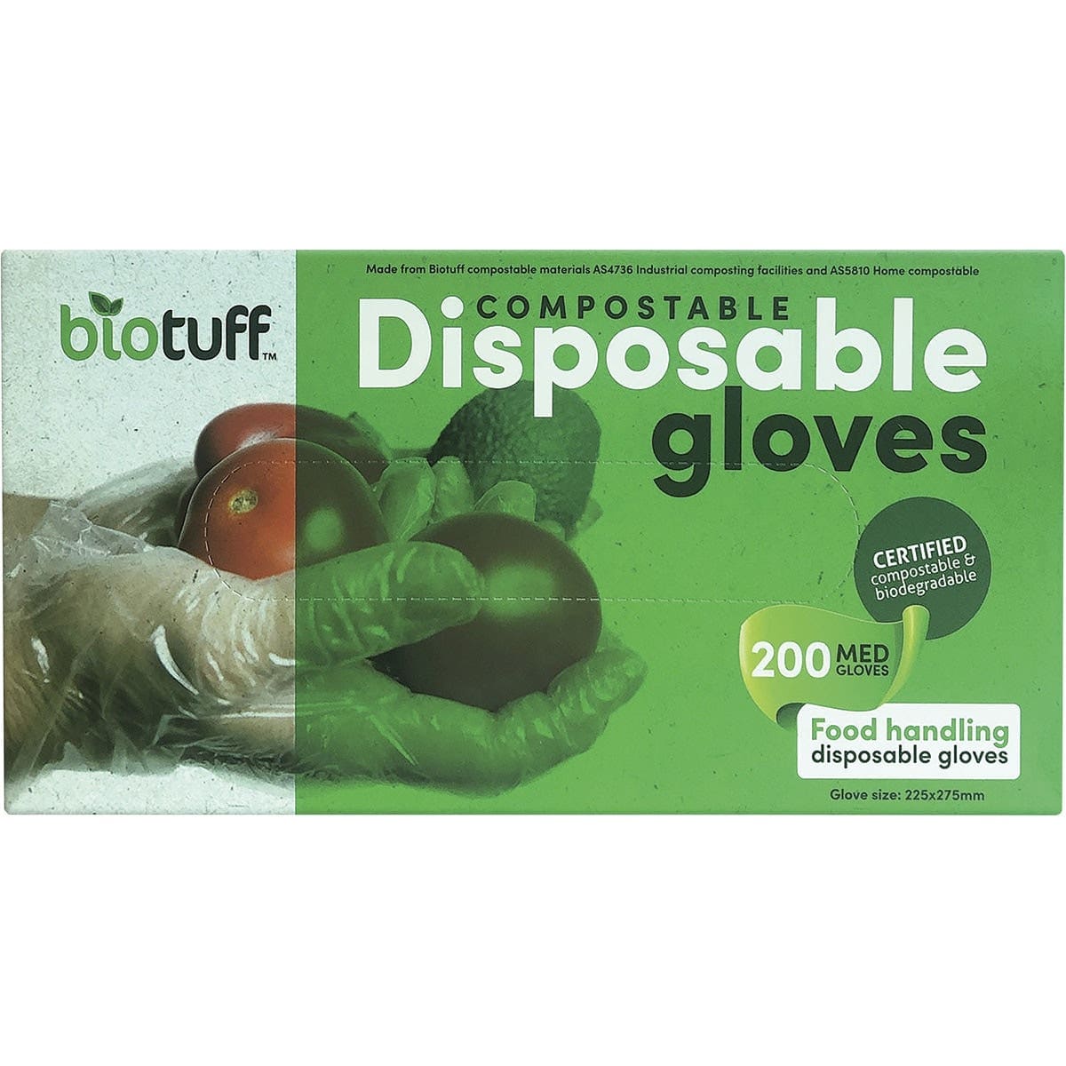 BIOTUFF Household Cleaning Supplies Medium BIOTUFF Compostable Disposable Gloves