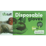 BIOTUFF Household Cleaning Supplies Medium BIOTUFF Compostable Disposable Gloves