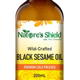Nature's Shield Wild-Crafted Black Sesame Oil 200mL