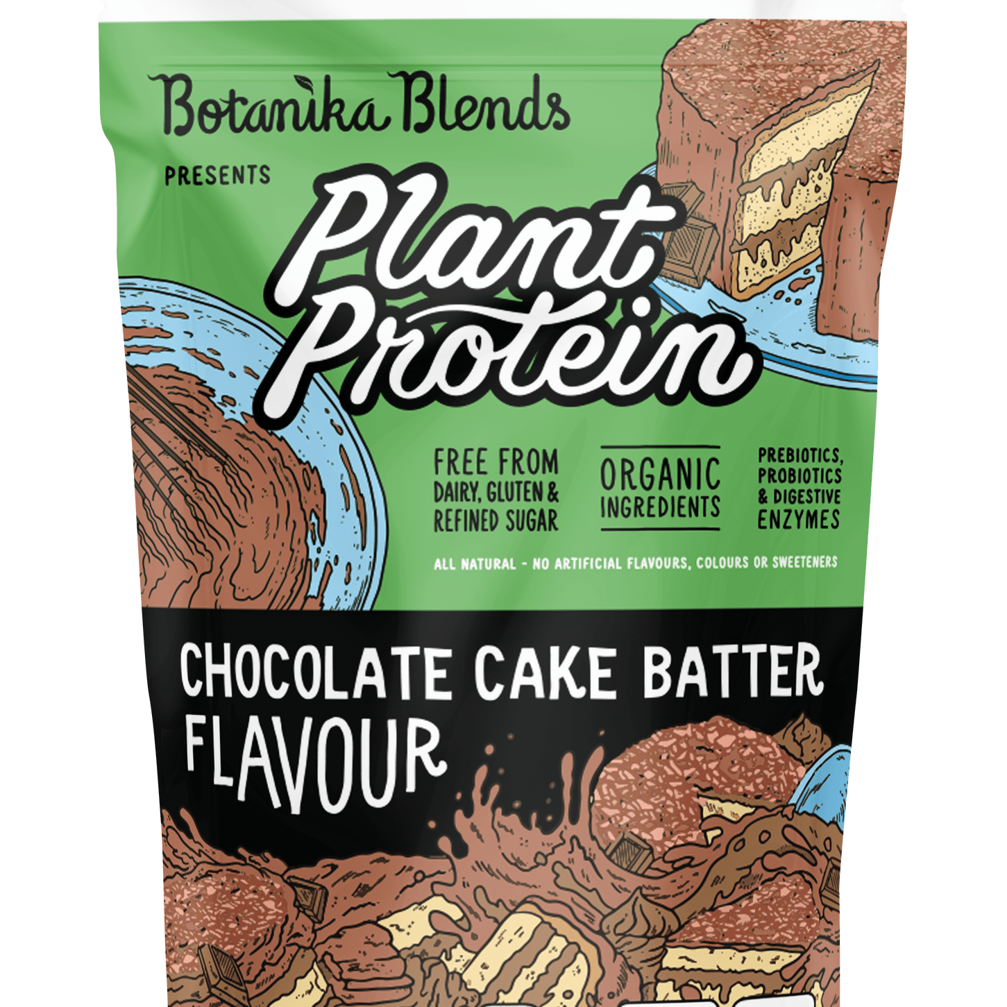 Botanika Blends Protein Powder 1Kg Botanika Blends Plant Protein Chocolate Cake Batter