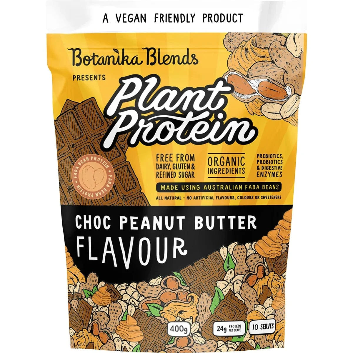 Botanika Blends Protein Powder 400G Botanika Blends Plant Protein Choc Peanut Butter
