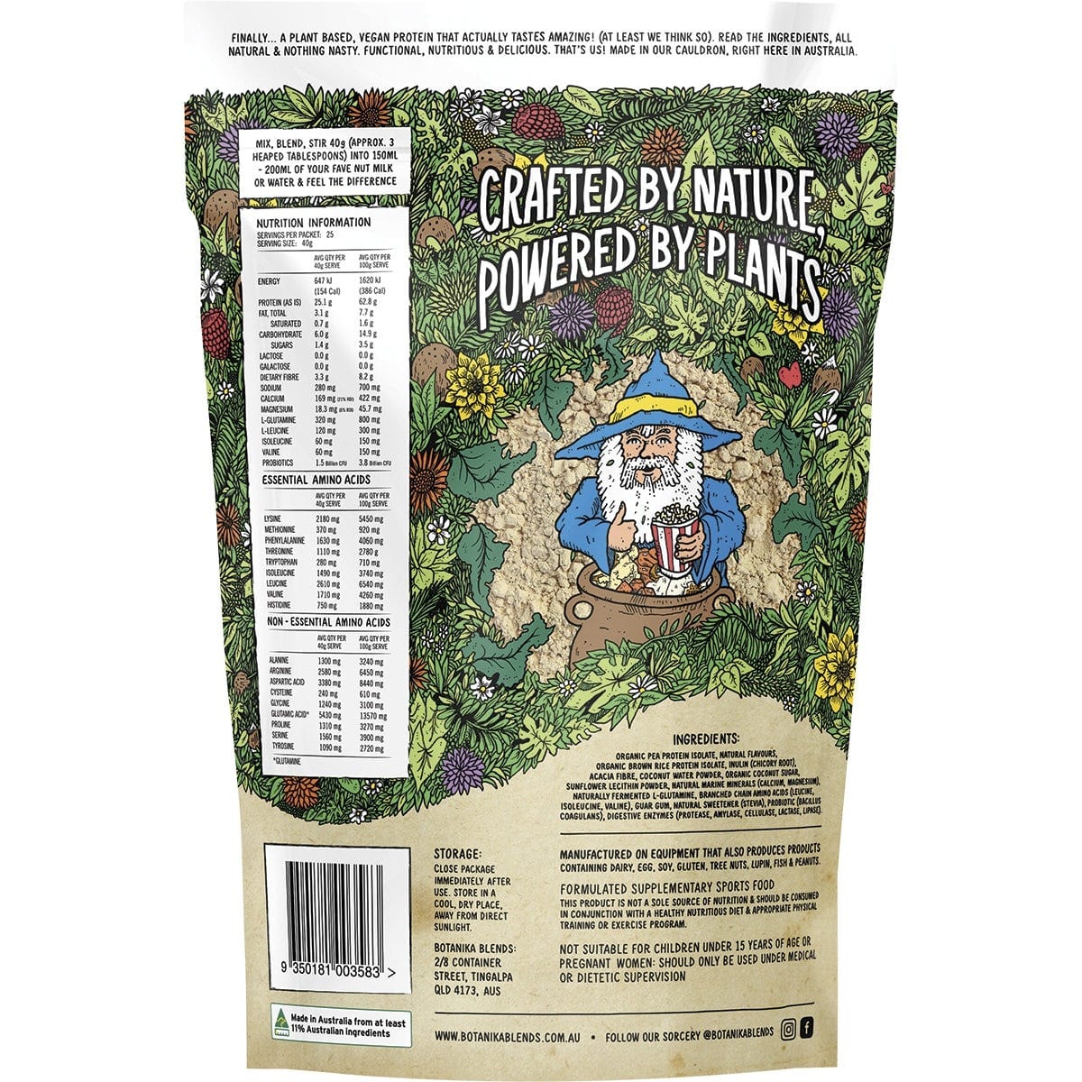 Botanika Blends Protein Powder Botanika Blends Plant Protein Caramelised Popcorn