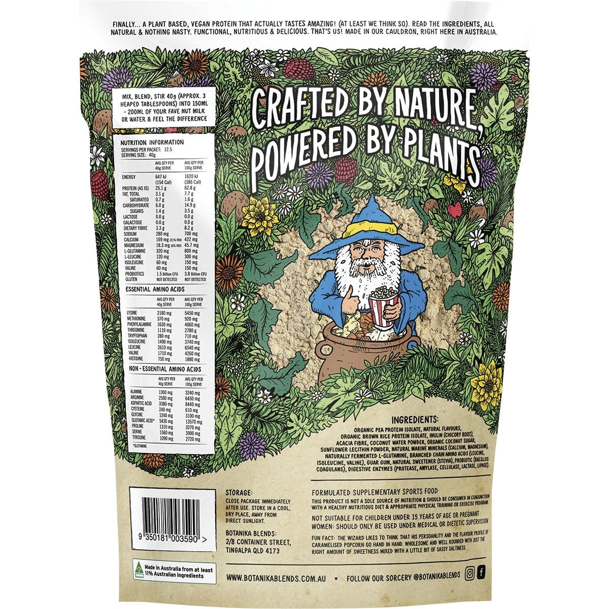 Botanika Blends Protein Powder Botanika Blends Plant Protein Caramelised Popcorn