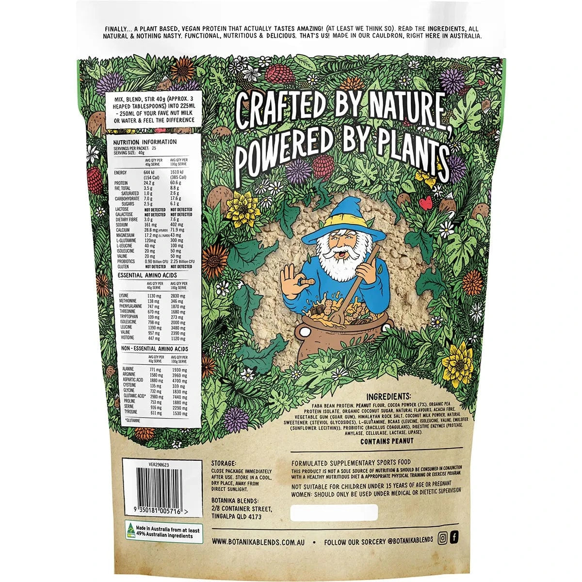 Botanika Blends Protein Powder Botanika Blends Plant Protein Choc Peanut Butter