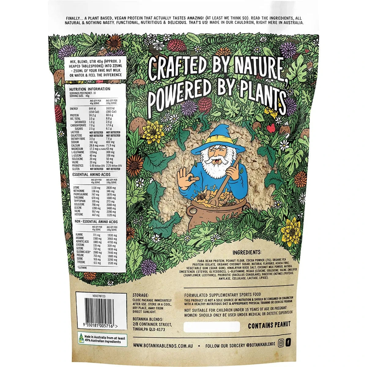 Botanika Blends Protein Powder Botanika Blends Plant Protein Choc Peanut Butter