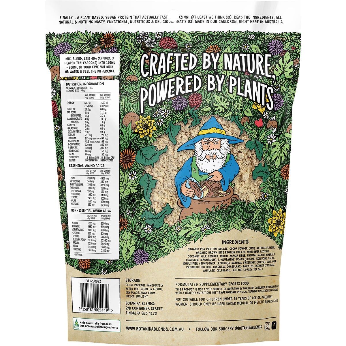 Botanika Blends Protein Powder Botanika Blends Plant Protein Chocolate Cake Batter