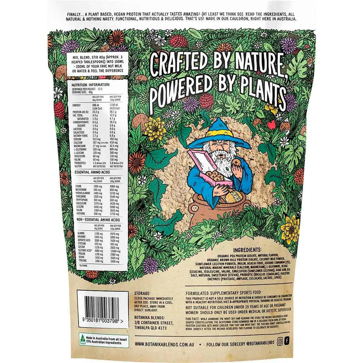 Botanika Blends Protein Powder Botanika Blends Plant Protein Custard Filled Cinnamon Donut