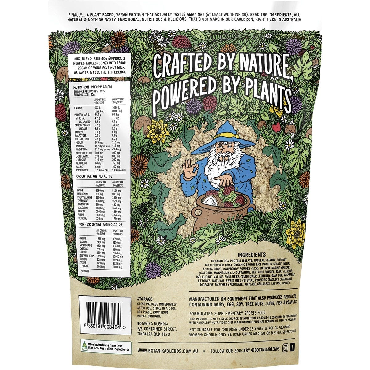 Botanika Blends Protein Powder Botanika Blends Plant Protein Raspberry Coconut