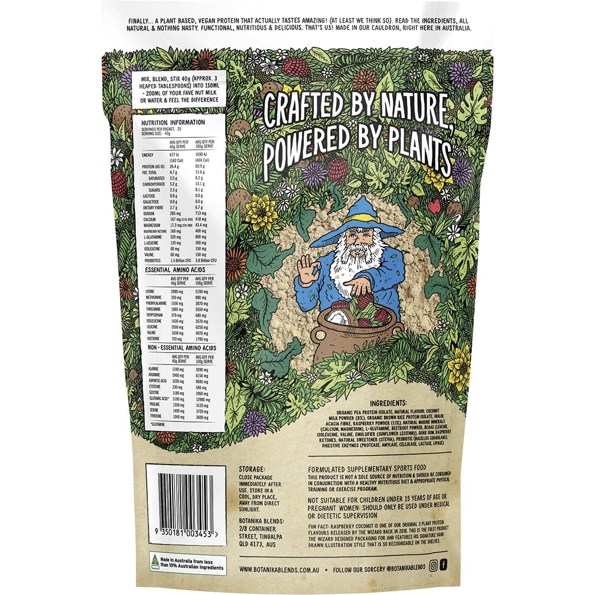 Botanika Blends Protein Powder Botanika Blends Plant Protein Raspberry Coconut