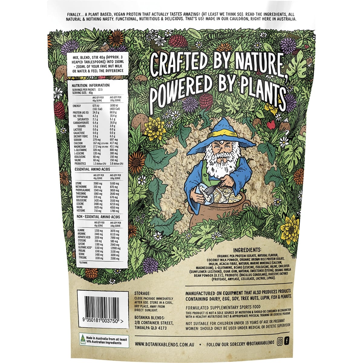 Botanika Blends Protein Powder Botanika Blends Plant Protein Vanilla Cake Batter