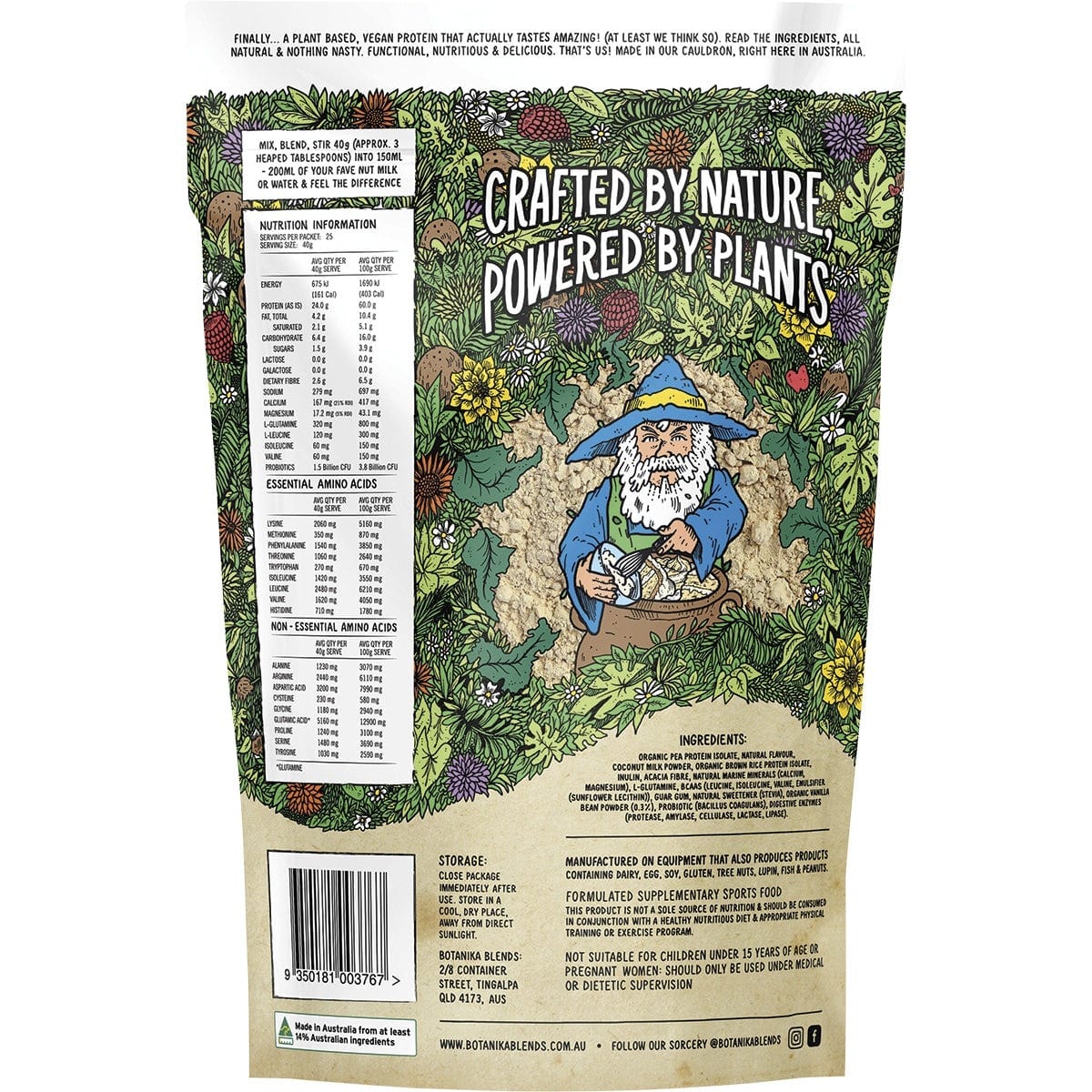 Botanika Blends Protein Powder Botanika Blends Plant Protein Vanilla Cake Batter