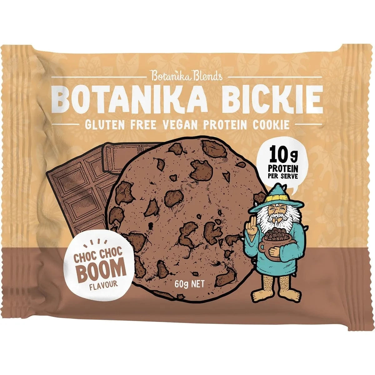 Botanika Blends Snack Foods Botanika Blends Bickie Vegan Protein Cookie- Choc Choc Boom 12x60g