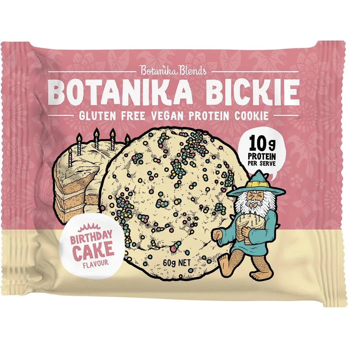 Botanika Blends Snack Foods Botanika Blends Botanika Bickie Protein Cookie Birthday Cake 12 x 60g
