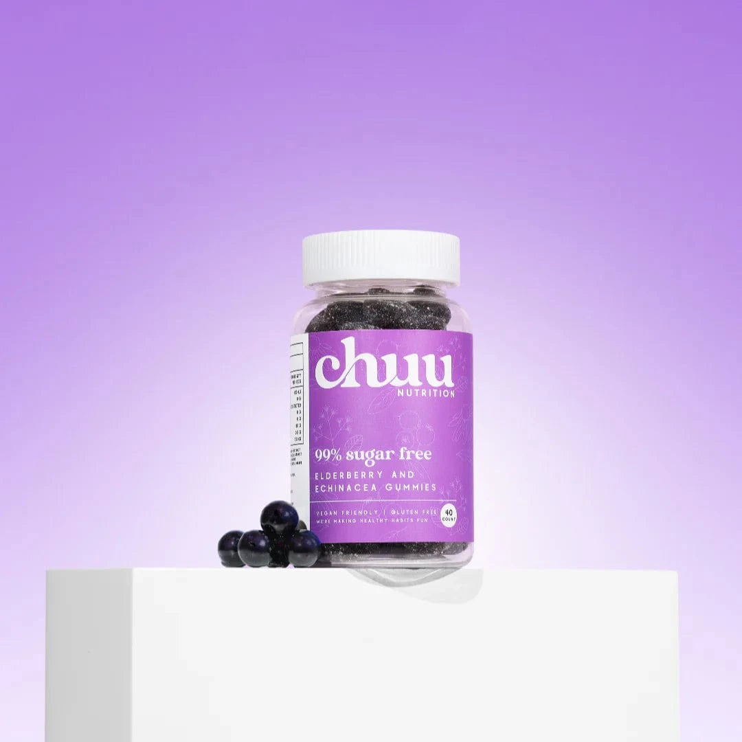 Chuu Nutrition Vitamins & Supplements Chuu Nutrition Elderberry and Echinacea Gummies 99% Sugar Free 40pcs