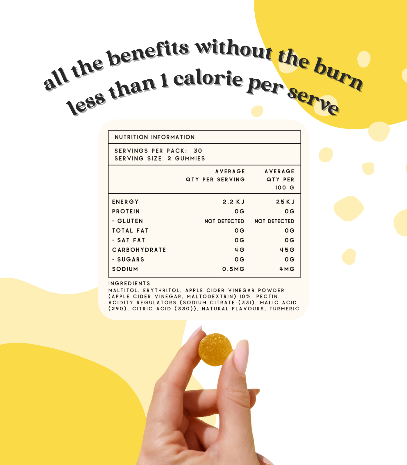 Chuu Nutrition Vitamins & Supplements Chuu Nutrition Sugar Free Apple Cider Vinegar Gummies with The Mother