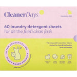 Cleaner Days Laundry Supplies Cleaner Days Laundry Detergent Sheets Fragrance Free 60pcs
