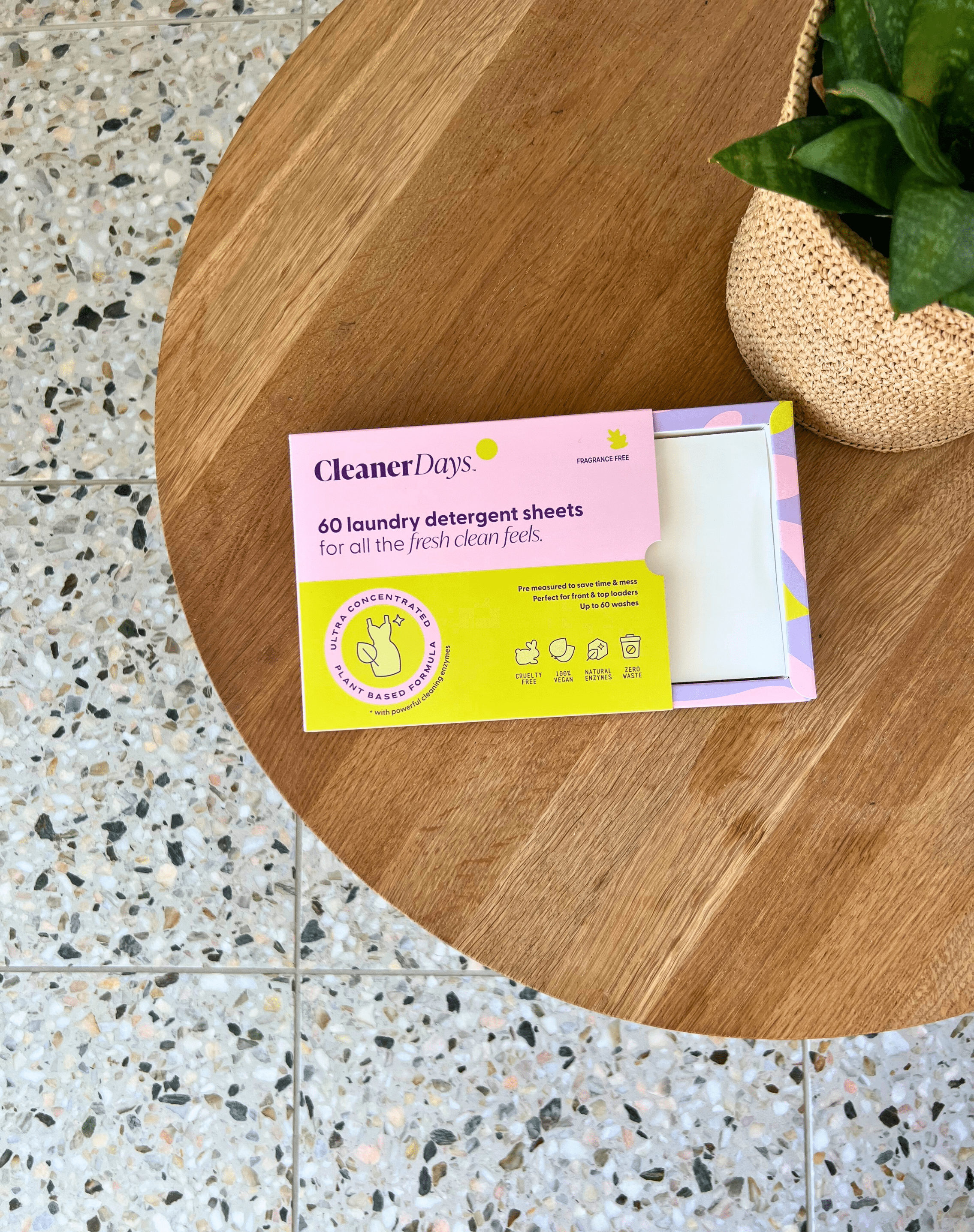 Cleaner Days Laundry Supplies Cleaner Days Laundry Detergent Sheets Fragrance Free 60pcs