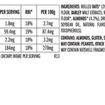 CLIF Blueberry Almond Crisp 68g nutrition and ingredients