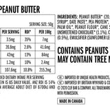 CLIF Nut Butter Chocolate & Peanut Butter 50g nutrition and ingredients