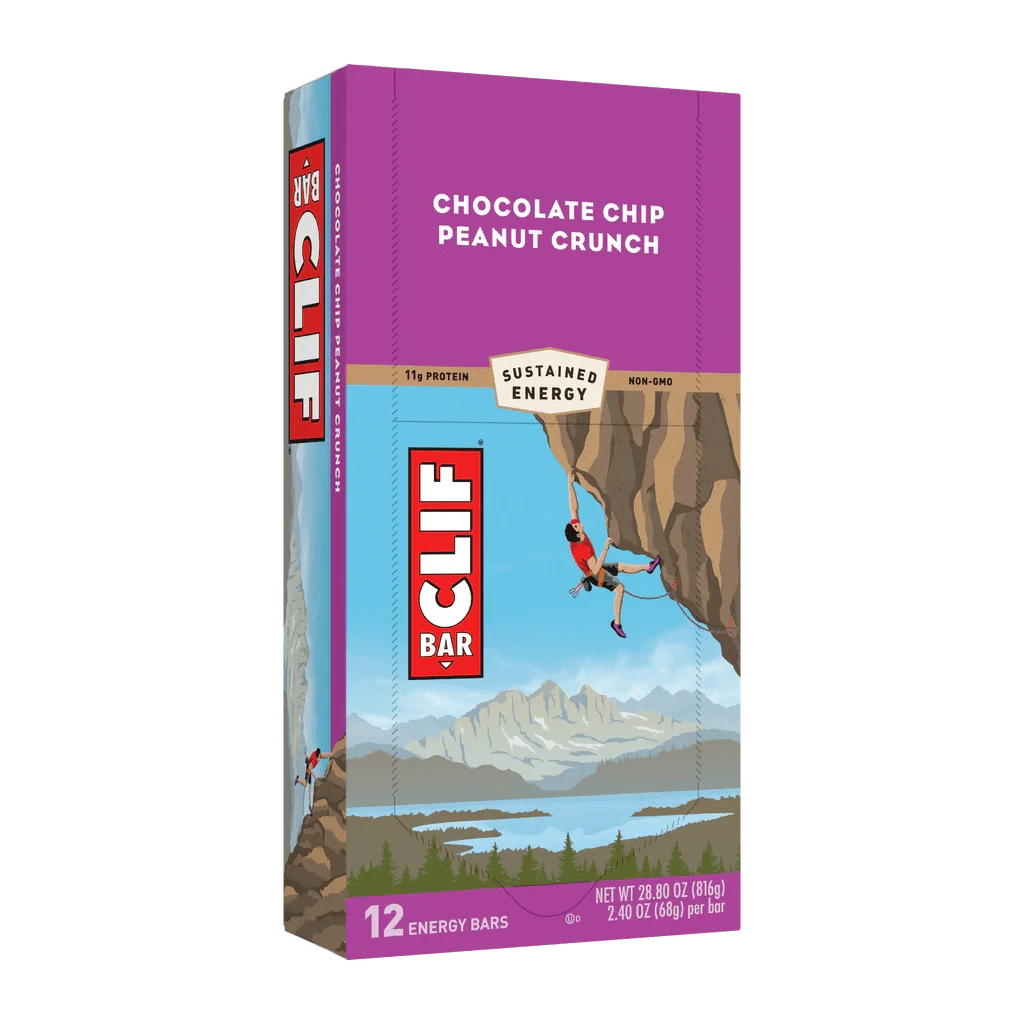 Clif Protein Bars Clif Bar Chocolate Chip Peanut Crunch 12x68g