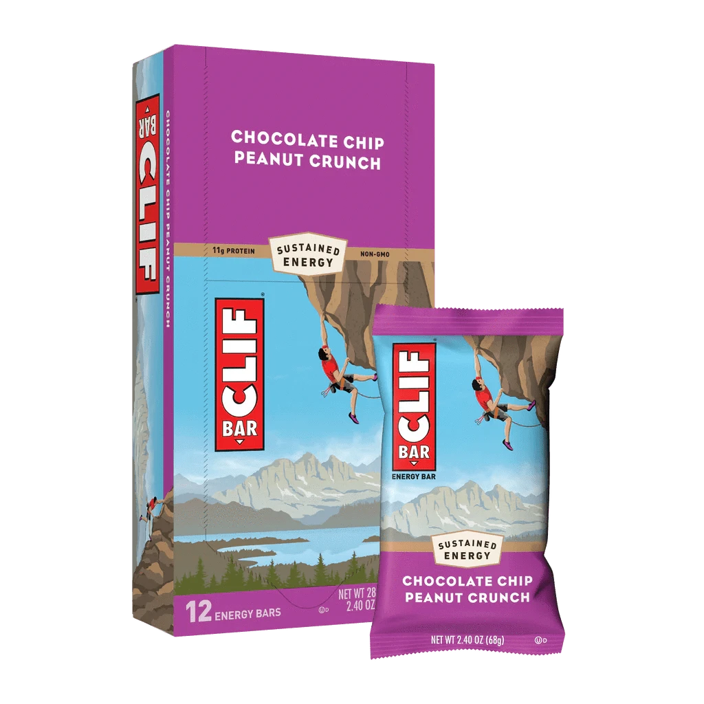 Clif Protein Bars Clif Bar Chocolate Chip Peanut Crunch 12x68g