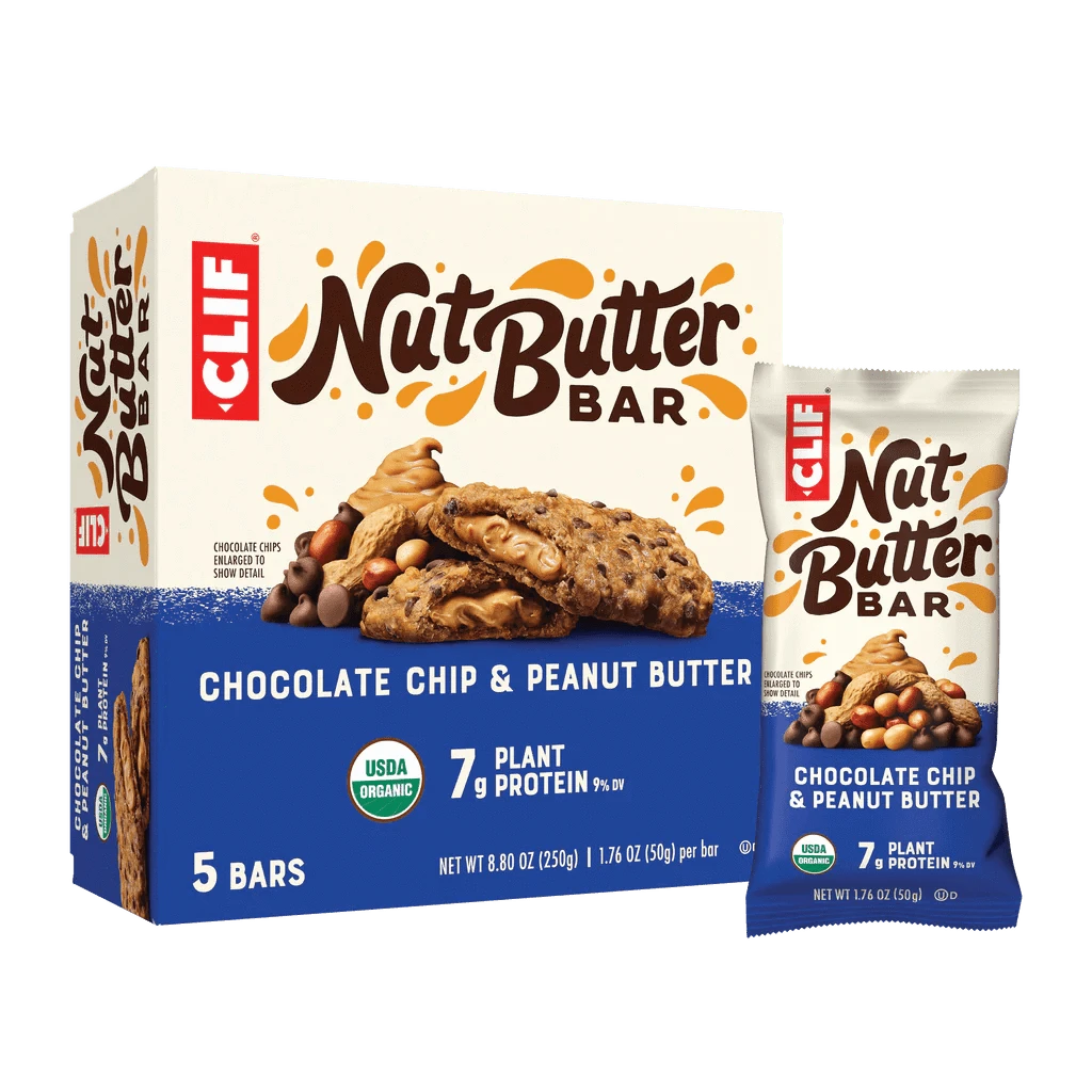 Clif Protein Bars Clif Bar Nut Butter Bar Chocolate Chip & Peanut Butter 5x50g